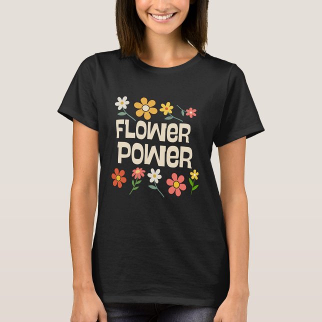 Blume Power T-Shirt (Vorderseite)