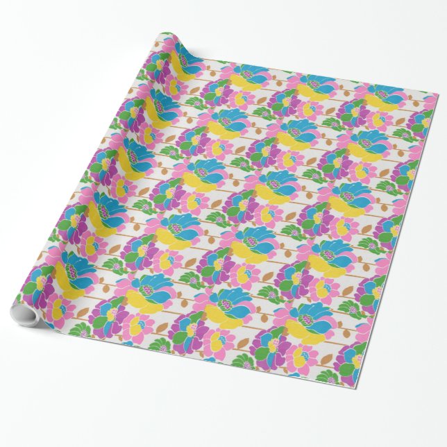 Blume Power Wrapping Paper Geschenkpapier (Ungerollt)