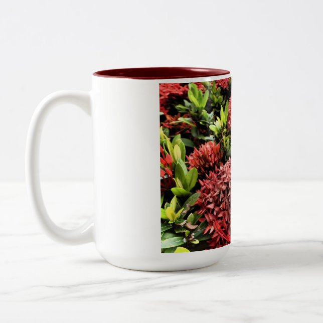 Blume Power Zweifarbige Tasse (Links)