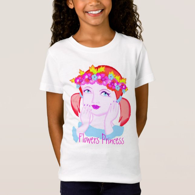 Blume Princess T - Shirt (Vorderseite)