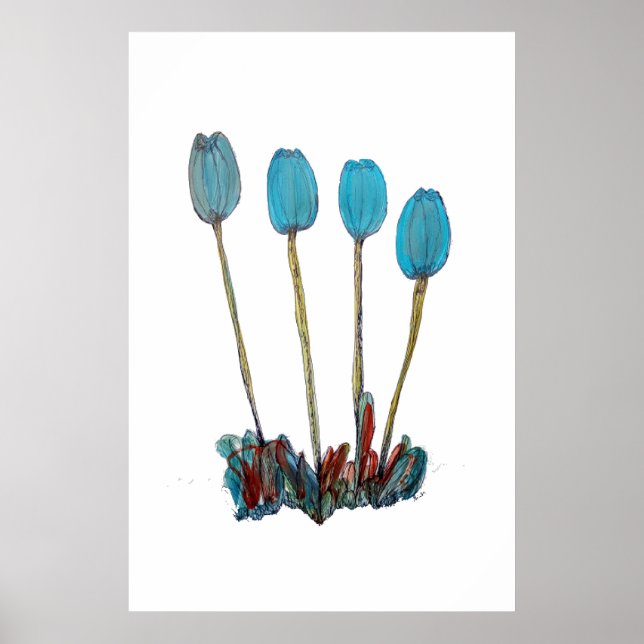 Blume Print Poster (Vorne)