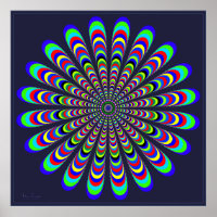 Blume Propeller optische Illusion