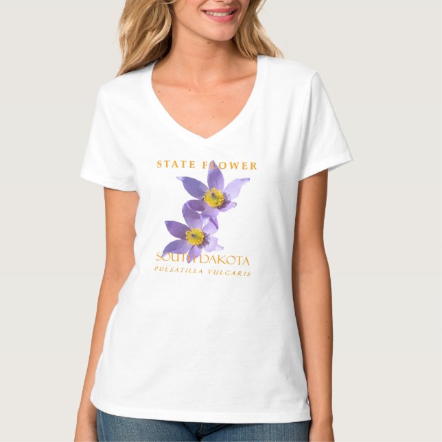 Blume Pulsatilla vulgaris T-Shirt (Vorderseite)