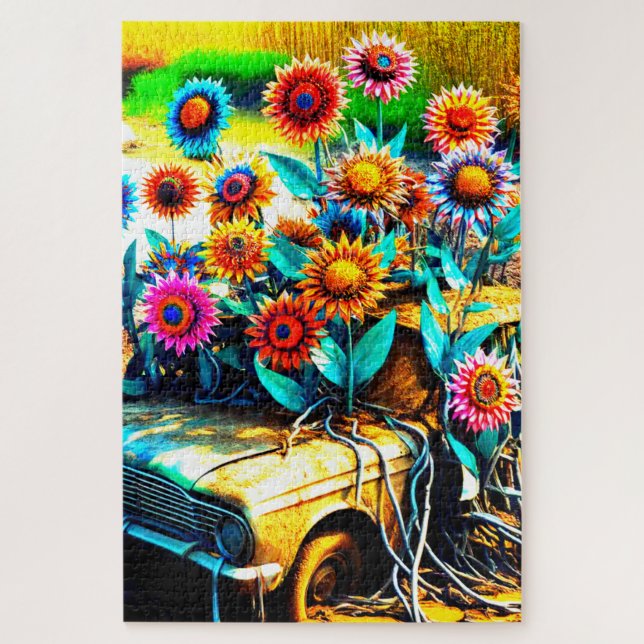 Blume Puzzle (Vertikal)