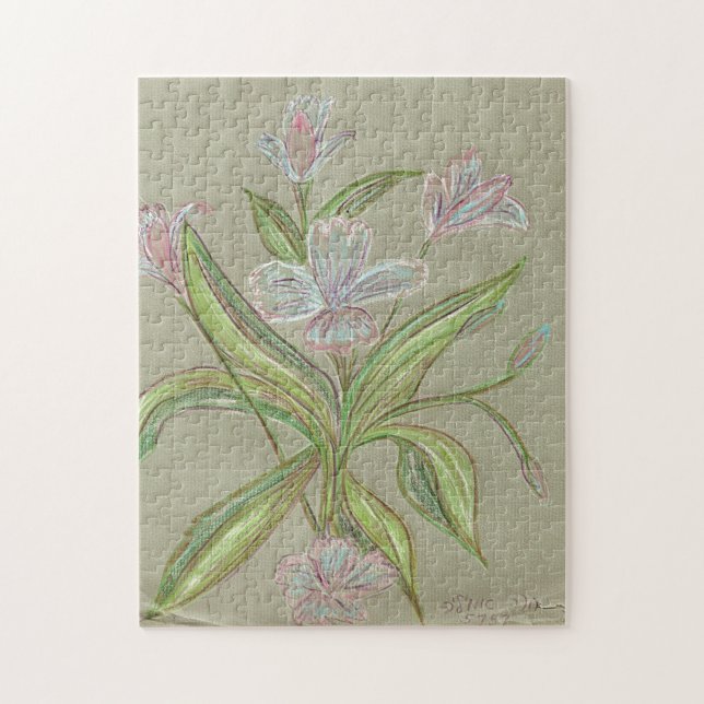 Blume Puzzle von Amilia (Vertikal)