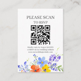 Blume QR Code und UAWG Wedding Begleitkarte