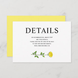 Blume QR Hochzeit Enc Begleitkarte