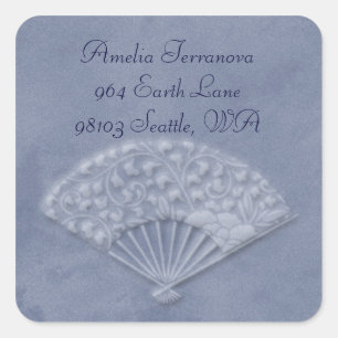 Blume Quadratischer Aufkleber