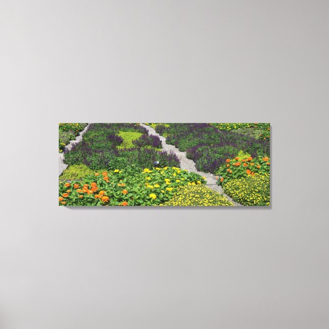 Blume Quilt Leinwanddruck (Vorderseite)