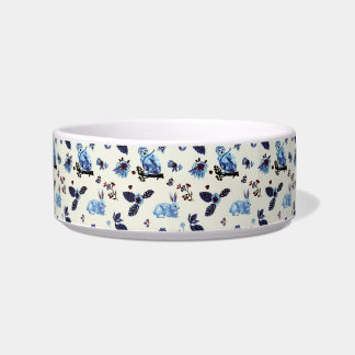 Blume Rabbit Monkey Blau Vintag Napf