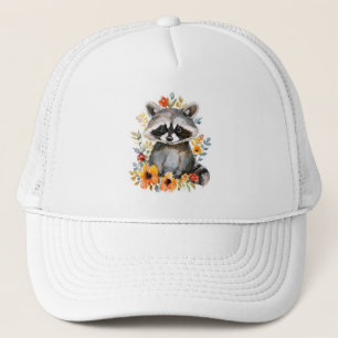Blume Raccoon Truckerkappe