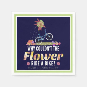 Blume Rafting a Bike - Nature Lover Pun Serviette