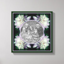 Blume-Rahmen erstellen Sie Ihr eigenes Foto Leinwanddruck