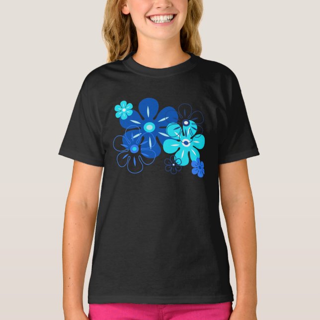 Blume Rain Tropical Girl's T - Shirt (Vorderseite)