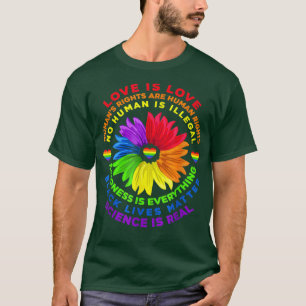 Blume Rainbow Human Black Living Rights Science LG T-Shirt