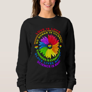 Blume Rainbow Human Black Living Rights Science Sweatshirt