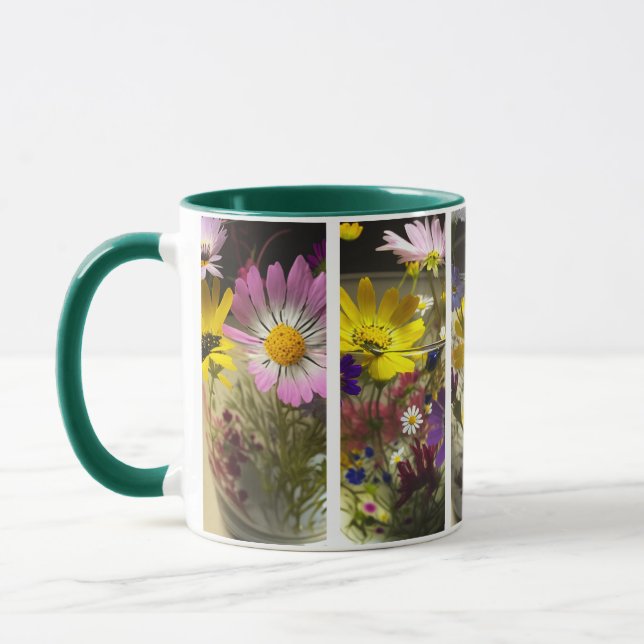 Blume Raster #1 Tasse (Links)