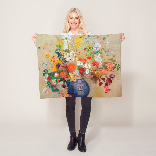 Blume, Redon Fleecedecke (Beispiel)
