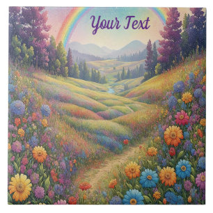 Blume Regenbogen Fliese