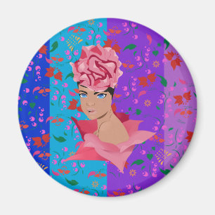 Blume Renewal Bright Floral Girl Magnet