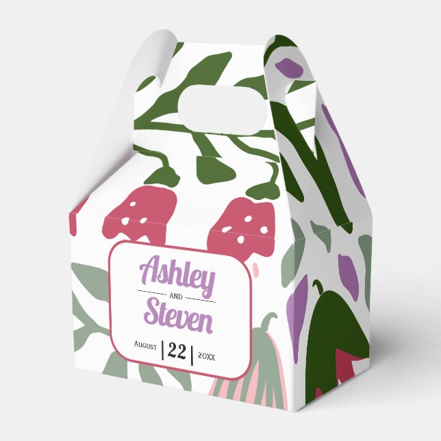 Blume Retro Geschenkschachtel (Vorderseite)