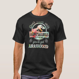 Blume Rex Dinosaurier Tante Saurus Family Ma T-Shirt