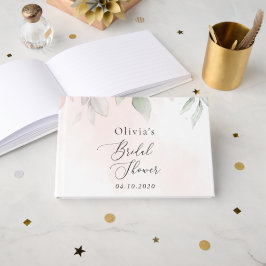 Blume, rosa Blume, Boho, Brautparty Gästebuch