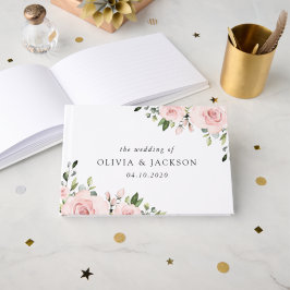 Blume, rosa Blume, Grünpflanzen, Hochzeit Gästebuch