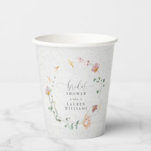 Blume Rosa Garten Rosa Brautparty Pappbecher