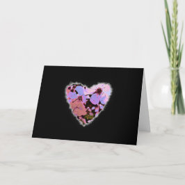 Blume Rosa Kirsche Herzstück Valentine Liebe Roman Feiertagskarte