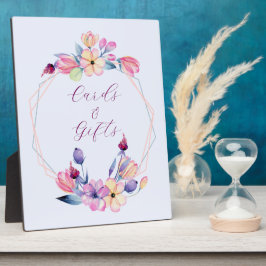 Blume Rosa Lila Gerahmt Fotoplatte