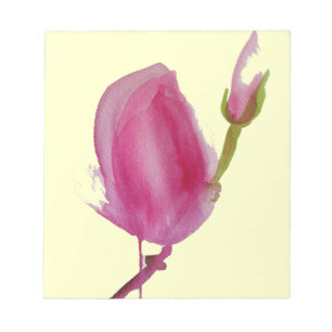 Blume Rosa Magnolia Notizblock