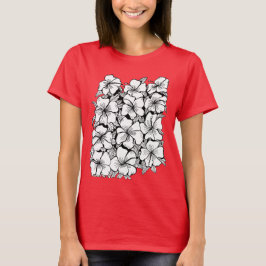 Blume Rosa Rot T-Shirt
