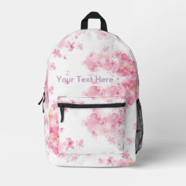 Blume Rosa Sammlung für jeden Stil und jedes Alter Bedruckter Rucksack