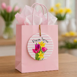 Blume Rosa Tulpen und Dochsen Keramik Ornament