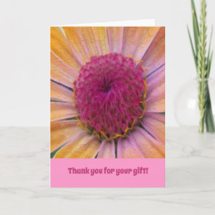 Blume Rosa und Gelb Dahlia Karte