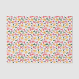 Blume Rosa und Weiße Plumeria Seidenpapier