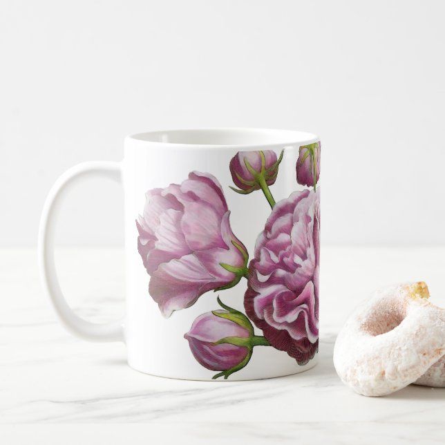 Blume Rose Camellia Kaffeetasse (Mit Donut)