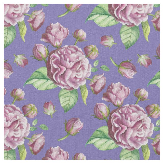 Blume Rose Camellia Stoff (Nahaufnahme)