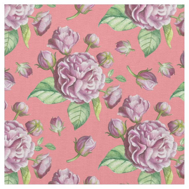 Blume Rose Camellia Stoff (Nahaufnahme)