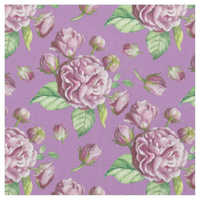 Blume Rose Camellia Stoff (Nahaufnahme)