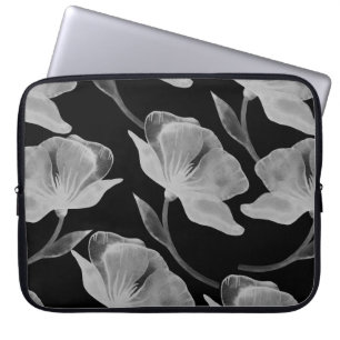 Blume Rose Darstellung Aquarellfarben nahtlose Sei Laptopschutzhülle