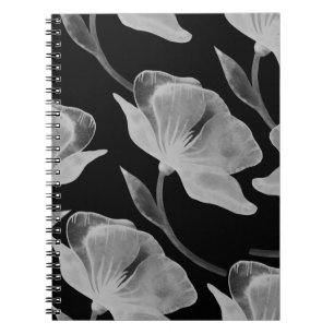 Blume Rose Darstellung Aquarellfarben nahtlose Sei Notizblock