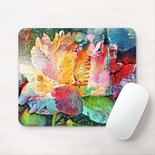 Blume Rose Mousepad (Mit Mouse)
