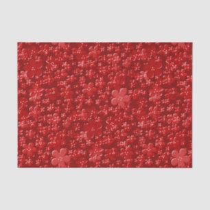 Blume-Rot-GEWEBE-WRAPPING-PAPIER Seidenpapier