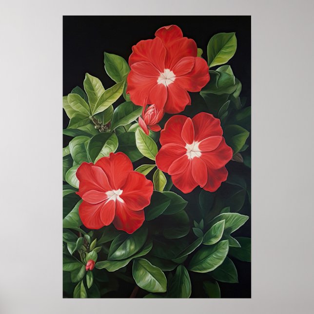 Blume Rote Garden Poster (Vorne)
