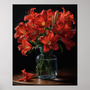 Blume Rote Peruanische Lippen Poster