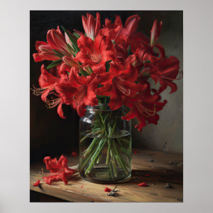 Blume Rote Peruanische Lippen Poster