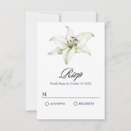 Blume RSVP Karte