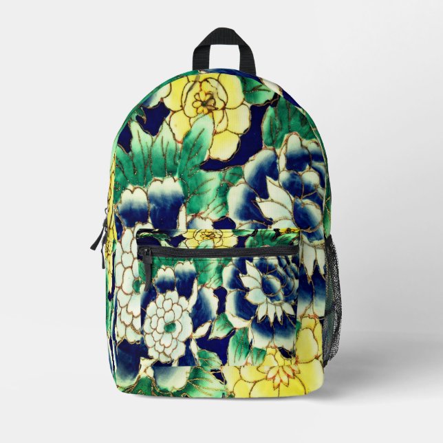 Blume-Rucksack Bedruckter Rucksack (Vorderseite)